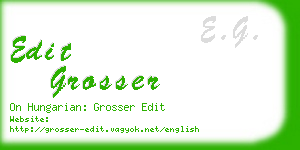 edit grosser business card